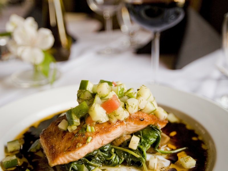 Seasonal plated entrée